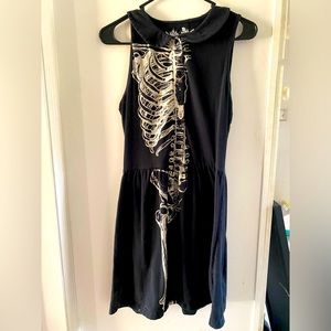 Vintage Iron Fist Half Skeleton Sleeveless Dress